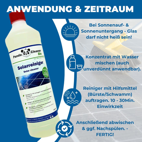 PandaCleaner Bio PV- & Solarreiniger - Materialermüdung vorbeugen!